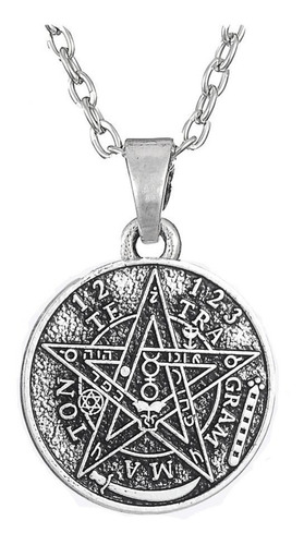 Collar Para Hombre Y Mujer Con Dije Amuleto Tetragramaton 