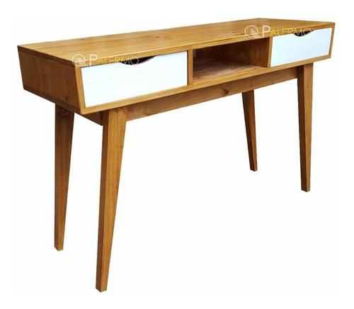 Mesa Escritorio Nordico Retro Vintage Escandinava Madera Lus