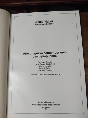 Arte Uruguayo Contemporaneo. Cinco Propuestas - Alicia Haber (Usado)