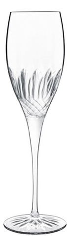 Copa Champagne Diamante Cristalino 220 Ml Luigi Bormioli Color Transparente