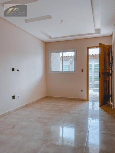 Sobrado Novo, Pronto Para Morar, A 250 M Da Praia, 2 Dormitórios, 1 Vaga De Garagem Em Praia Grande-sp - So0194
