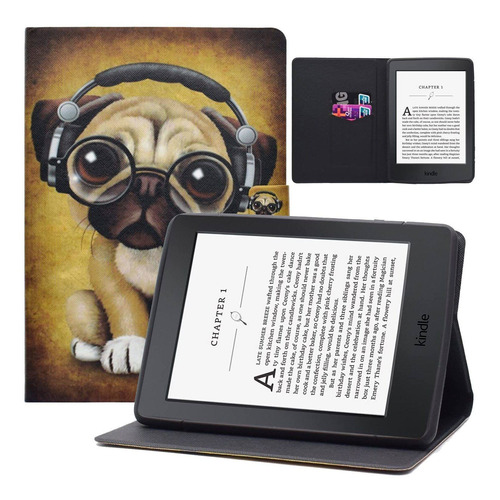 Funda Magnética De Cuero Delgado Pu Para Kindle Paperwhite