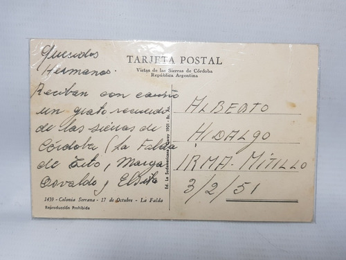 Imagen 3 de 6 de Perón La Falda Hotel 17 De Octubre + Estampilla Mag 57406