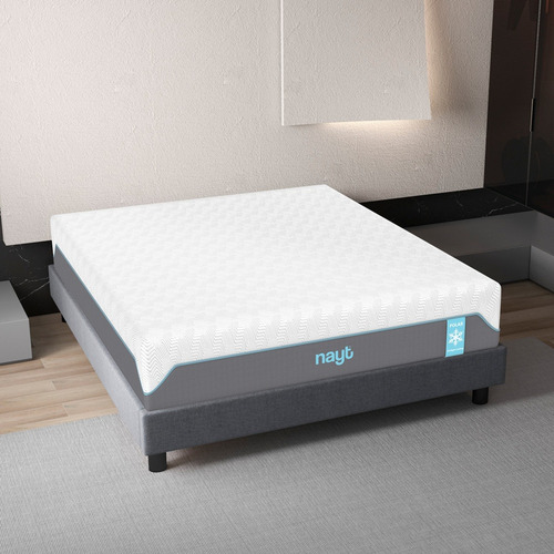 Colchón En Caja Memory Foam Y Resortes Nayt Polar King Size