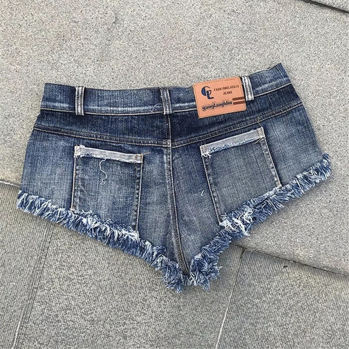 Pantalones Cortos Vaqueros Súper Mini Para Mujer