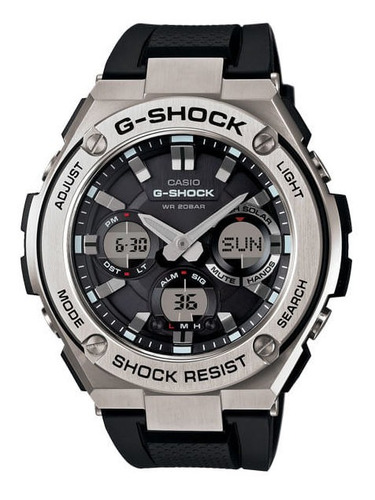 Relógio Casio G-shock Masculino Anadigi Solar Gst-s110-1adr