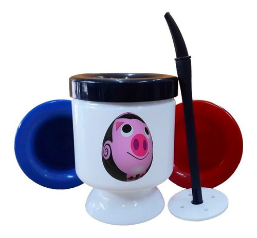 Mate Plastico Huevo De Cerdo Pig Egg