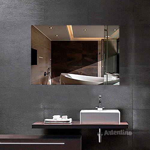 Imagen 7 de 10 de Espejo Pared Rectangular Baño Living 90x70 Listo Colgar 4mm