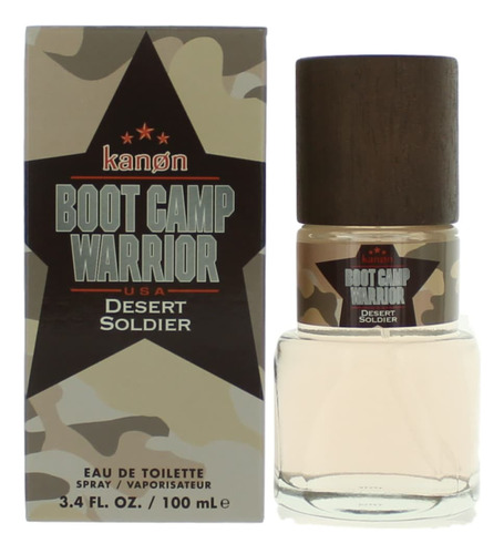 Edt 3.4 Onzas Boot Camp Warrior Desert Soldier Por Kanon