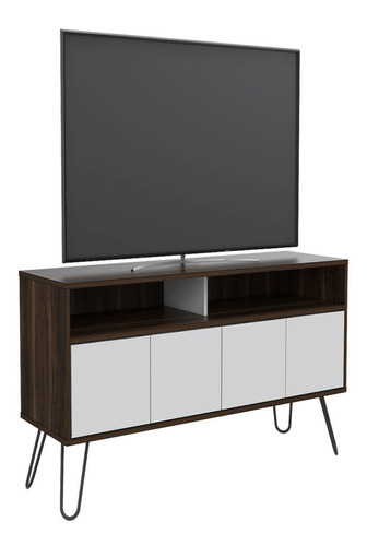 Mueble De Tv Vassel 2 Entrepaños Pantalla 55puLG Excelsior