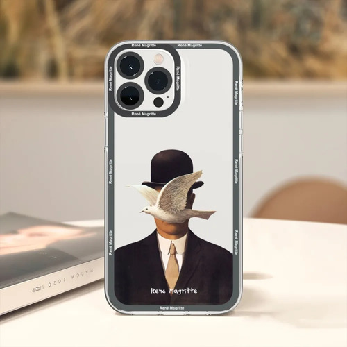 Funda De Teléfono Rene Magritte Art Para iPhone 11 12 Mini 1