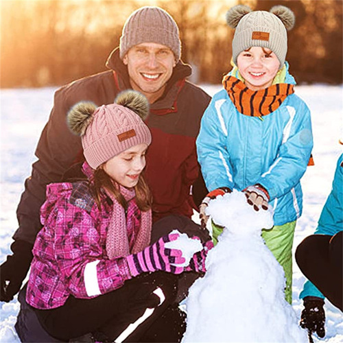 -conjunto De Gorro De Invierno Para Niños, Bufanda Y Guantes