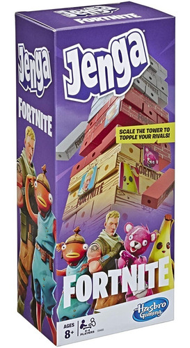 Imagen 3 de 3 de Juego De Mesa Y Estrategia, Jenga Fortnite, Hasbro Original