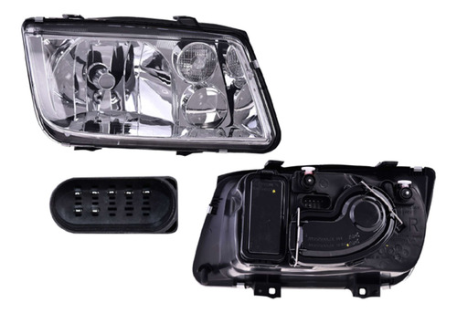 (par) Faros Cuarto Blanco Vw Jetta 1999 2000 2001 2002 Depo