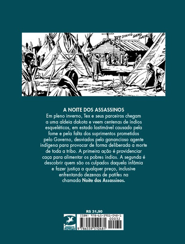 Tex Platinum Nº 32: A Noite Dos Assassinos, De Bonelli, Gian Luigi. Editora Mythos, Capa Mole Em Português