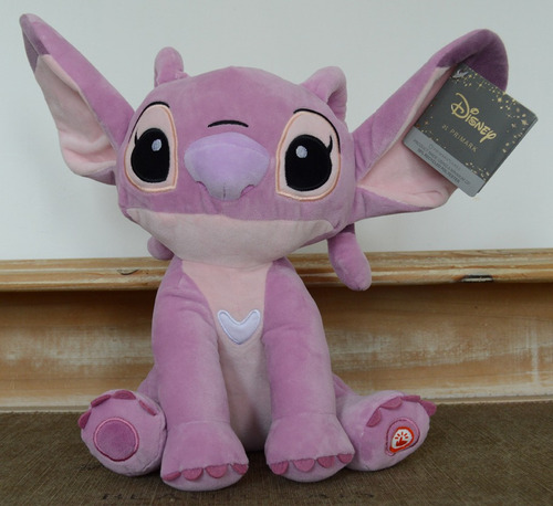 Peluche Angel Disney Original Con Efecto De Luz 34 Cm Alto