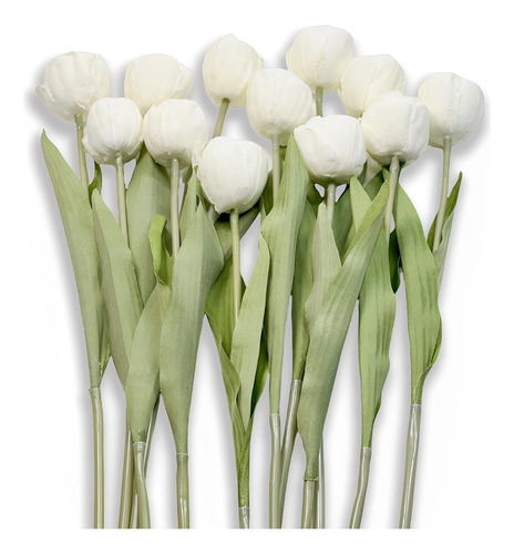 Artificial Flowers, 2 Bouquets/ 12pcs Artificial Tulips