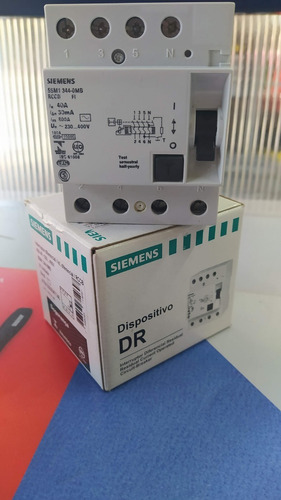 Diferencial Tetrapolar 40a 5sm1 344-0mb Siemens