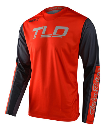 Jersey Moto Scout Gp Recon Neon Naranja / Gris Tld Original