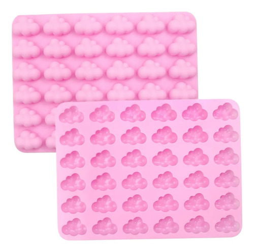 Molde De Chocolate En Forma De Nube De Silicona De 2 Piezas