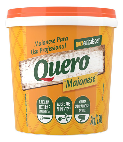 Maionese Uso Profissional Quero Pote 3kg