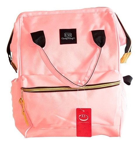 Mochila Cxy Estilo Urbana Dama En Poliéster La Tentación Color Rosa