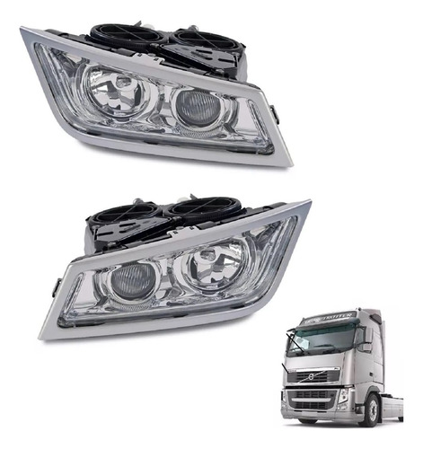 Par Do P/  Farol Auxiliar De Milha Volvo Fh13 De 2009-2014 