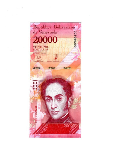 Venezuela - Billete 20.000 Bolivares 2017 - Nuevo