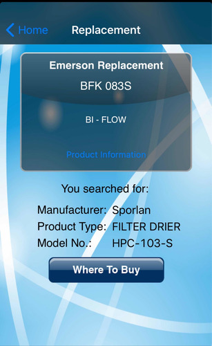 Filtro Deshidratador Emerson Bidireccional Bfk-083s 3/8 Sold