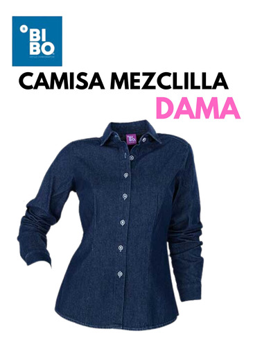 Camisa De Mezclilla Para Dama Marca Bibo