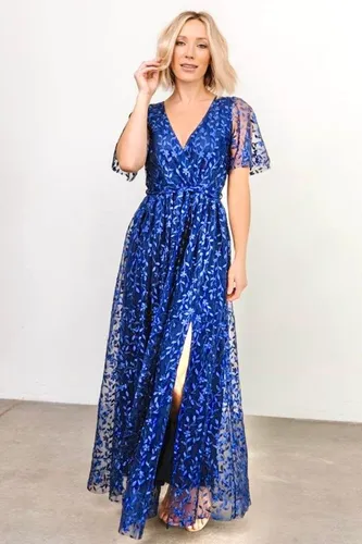 Maxi vestido azul rey new arrivals