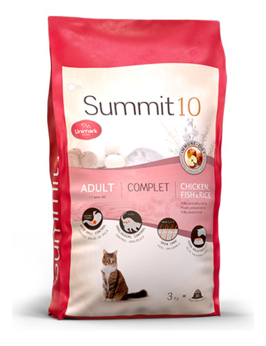 Summit 10 Adult Cat Chicken Fish & Rice - 3kg