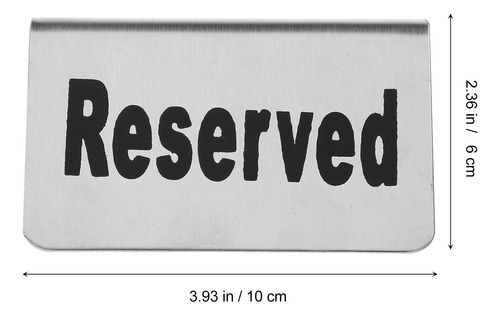 Señales De Reserva De Restaurante: Triángulo De Reserva De A