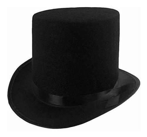 Sombrero Negro De Fiesta Divertido - Para Hombres - Estilo Victoriano - Tuxedo De Fieltro