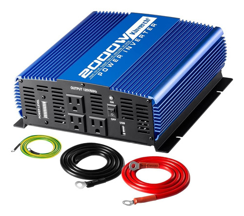 Kinverch 2000w Continuo\/ 4000w Peak Power Inverter 3 Ca Out