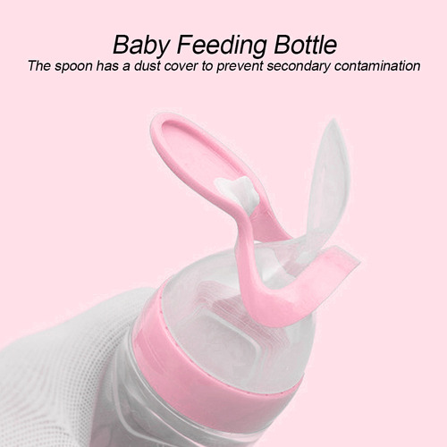 Biberón De Silicona Para Bebés De 90 Ml Para Alimentar A Niñ