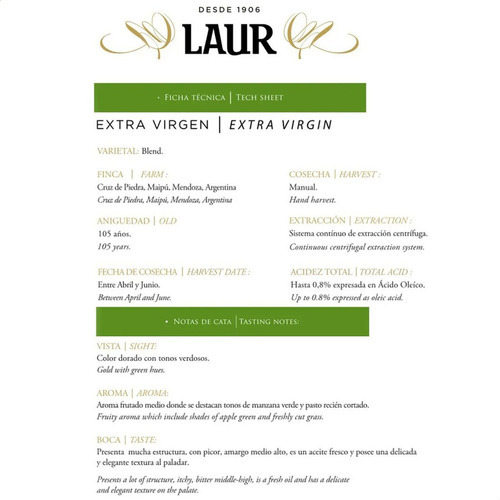 Aceite de oliva virgen Laur clásico en caja