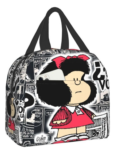 Lonchera Térmica Vintage Quino Comic Mafalda Para Mujer Po