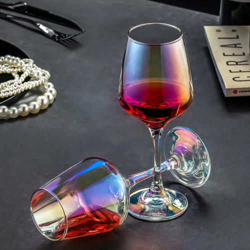 Copas De Vino Tinto Copas De Vino Iridiscentes Copas De Vino