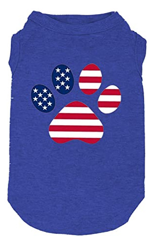 Ropa Para Perros Bandera Americana Impresa Para Camisa De Pe