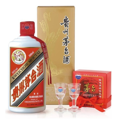 Licor Kweichow Moutai Con Mini Chupitos 500cc