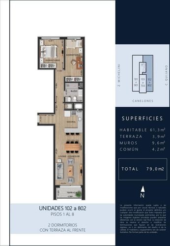 Imagen 2 de 12 de Apartamento En Venta - 2 Dormitorios - Terraza Al Frente - Centro (montevideo)