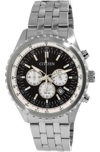 Reloj Hombre Citizen An8060 Crono Acero Wr 50 Promo