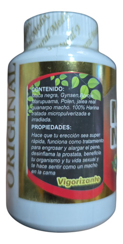 Vigorizante Natural Mero Macho 100 Cápsulas Sin Sabor