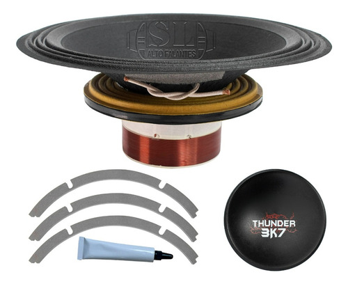 4kit Reparo Sl Compatível Com 7driver Thunder 3k7 12pol 4ohm