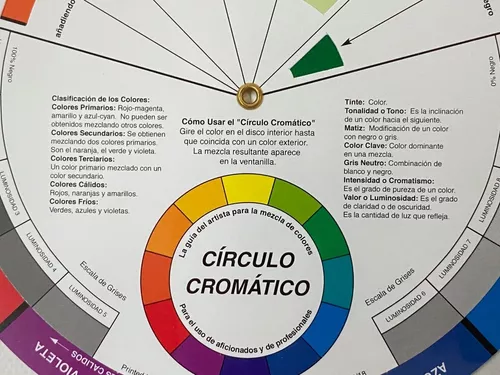 Disco mezcla colores - Circulo cromatico