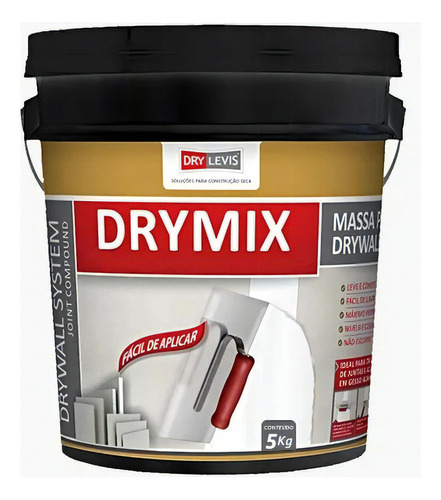 Massa Pronta Para Drywall Drymix - 5kg Cor Branco