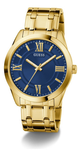 Reloj Guess Elliot Dorado Azul Hombre