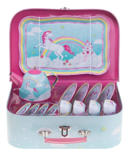 Juego De Regalo De Unicornio Arcoíris Joyero Musical Y Jue