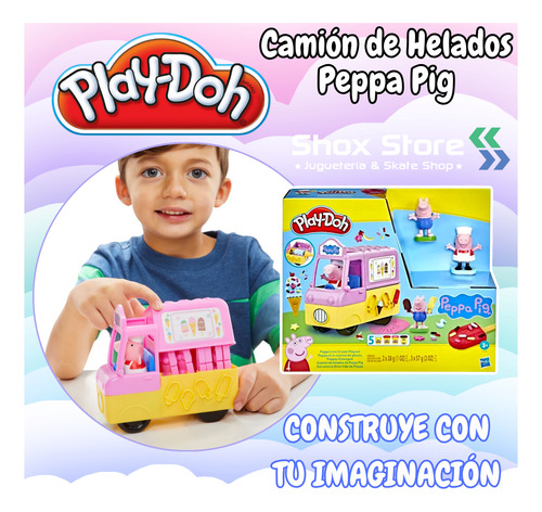 Camion Helados Peppa Pig Play Doh Masa Accesorios Plastilina